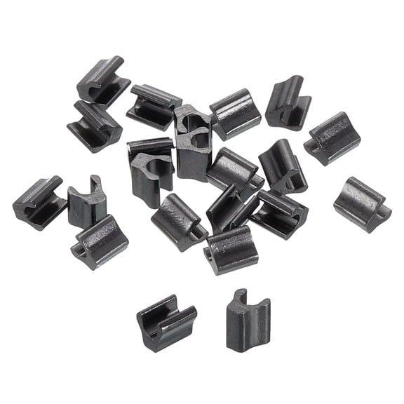 40Pack #3 Top Stoppers Closed-end Zipper Slider, Metallic Black