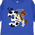 thumbnail image 4 of Inktastic I'm Three-cowboy Riding Horse Birthday Boys Long Sleeve Toddler T-Shirt, 4 of 5