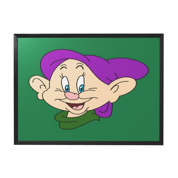 Dopey Dwarf Black Framed Canvas Wall Art Fashion Decor, 12x16in Wall Decor For Living Room, Bedroom, Office