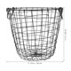 thumbnail image 5 of Cesta de alambre de Metal, organizador de almacenamiento, contenedor de escritorio, cesta de almacenamiento de hierro, soporte para frutas (L), 5 of 5
