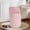 Pink, variant on GEEYOO Modern Round Vanity Storage Stool,Sherpa Upholstered Ottoman with Foldable Backrest and Removable Lid,Comfy Makeup Stool for Bedroom Living Room,Pink