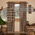 thumbnail image 5 of VHC Brands Rustic & Lodge Window Curtains - Dawson Star Brown Scalloped Curtain Panel Pair 84x40, 5 of 5
