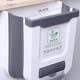 thumbnail image 3 of Cubos de basura plegables para cocina, cubo de basura, cesta de papel colgante para armario (10L blanco), 3 of 8