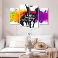thumbnail image 2 of Elephant Stock Life Is A Journey Quote Ii Wall Art - Horizontal Multi Panel Canvas - Living Room Wall Decor - Inspirational And Typography Multi Panel - White And Pink Decor - 52" x 32", 2 of 8