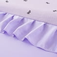 thumbnail image 3 of NTBED Delicate Bows Print On Purple Background Bedding Set,Ruffle 6 Piece Bed in a Bag Matching Sheet Set,Princess Style Chic Bowknot Printed,Twin, 3 of 8