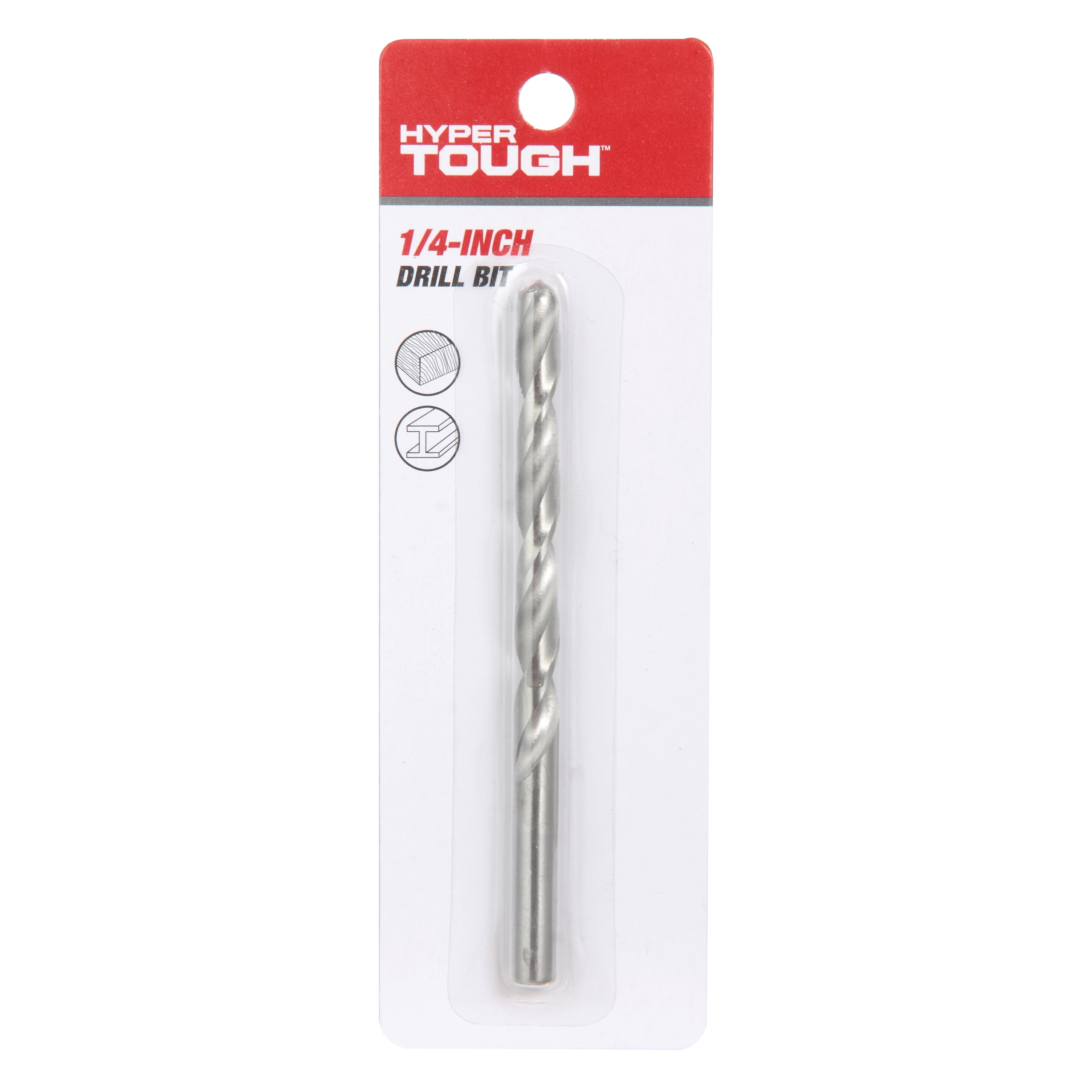 Hyper Tough 1pc 1/4in Drill Bit