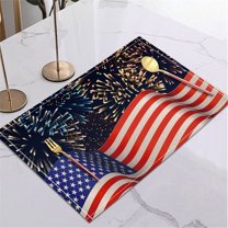 Suncoda Placemats, Decoration Mat Kitchen Mats 4th of July Decorations, Placemats for Dining Table for Home Kitchen Restaurant Independence Day Party Decoration