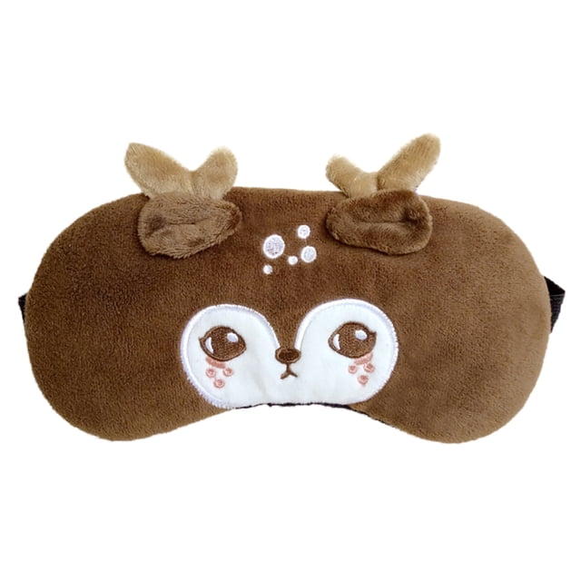 Coofit Eye Cover Elk Breathable Decorative Sleeping Blindfold Sleep Mask with Ice Pack