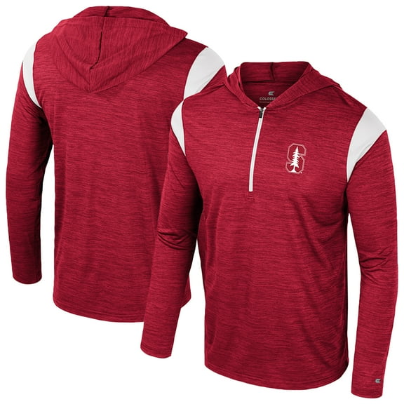 Men's Colosseum Cardinal Stanford Cardinal Dozer Half-Zip Windshirt