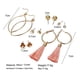 thumbnail image 4 of 6 pares de pendientes colgantes de borlas múltiples Pendientes de oreja de moda geométricos de aro grande, 4 of 9