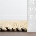 thumbnail image 2 of nuLOOM Aubriella Striped Jute Area Rug, 8' x 10', Aubriella Natural, 2 of 9