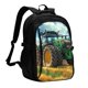 thumbnail image 1 of Easygdp Green Tractor Field Mochila para Laptop de Viaje con Puerto USB, Mochila para Laptop con Puerto de Carga USB para Mujeres y Hombres, 1 of 7