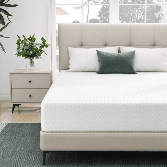 Full Mattress, Beddle 8" Gel Memory Foam Mattress with Removable Cover Mattress in a Box Medium Firm Mattress
