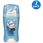 Secret Flawless Touch W/Olay Conditioning Solid Aluminum Zirconium Trichlorohydrex Gly Anti-Perspirant Wildflower Fresh Deodorant 2.6 oz (Pack of 2)