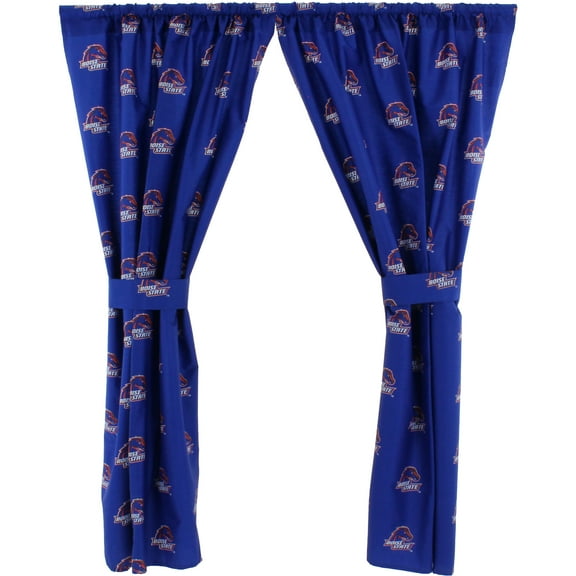 Boise State Broncos 100% Cotton, 63" Curtain Panels, Set of 2