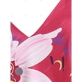 thumbnail image 3 of Tallo de flores de talla grande, tapa sin mangas anudada Rosegal Camisetas sin mangas de talla grande, 3 of 5