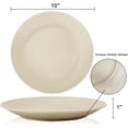 thumbnail image 2 of Homienly Wheat Straw Dinner Plate Set, 8-Pack 10 inch, Unbreakable, Microwave & Dishwasher Safe, Plate Set and Plastic Dinner Plates for Kitchen, Camping, Picnic and RV, Salad Plates, Beige, 2 of 7