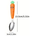 thumbnail image 5 of 1pc/3pcs Carrots Design Utensil Set Kids Dinnerware Stainless Steel Spoon Fork Flatware With Box Baby Feeding Kitchen Tableware Supplies, 5 of 5