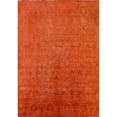 thumbnail image 1 of Ahgly Company Indoor Rectangle Mid-Century Modern OrangeRed Orange Area Rugs, 4' x 6', 1 of 1