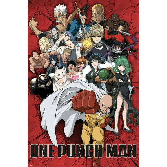 One Punch Man - TV Show Poster (The Heroes) (Size: 24" x 36") (Poster & Poster Strip Set)