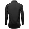 thumbnail image 3 of Alberto Cardinali Men's Tailored Fit Long Sleeve Wrinkle Resistant Dress Shirt (Black,XL (17-17½) sleeve: 32/33), 3 of 3