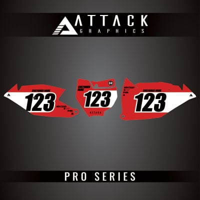 Attack Graphics Pro Series Number Plate Backgrounds for GASGAS MC 85 17/14 2022