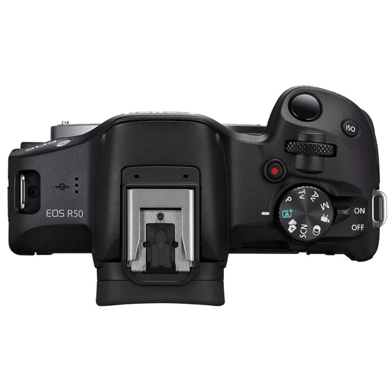 Canon EOS R50 Mirrorless Digital Camera, 24.2 MP APS-C Sensor, 4K