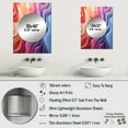 thumbnail image 4 of Designart "Illusory Depth in Multicolor Op Art I" Op Art Mirror Wall Decor - Modern Multicolor Abstract Large Printed Mirror Wall Decor For Bedroom - 32" x 24" Inch, 4 of 5