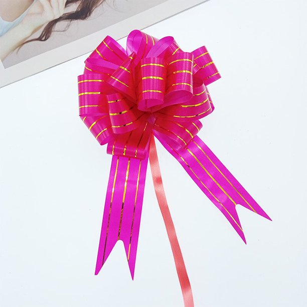 Lazos de plástico para envolver regalos, lazos de Navidad para manualidades DIY, cajas, cestas, decoraciones, regalo de cumpleaños, 10 Uds.
