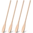 thumbnail image 1 of 12 Inch Long Handle Wooden Spoons Wooden Cooking Spoons Wooden Oval Spoons Wooden Mixing Spoons Wooden Tasting Spoons Wooden Cooking Mixing Oval Spoons (4), 1 of 7