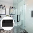 thumbnail image 4 of COMPUKAS 3pcs Shower Door Guides for Sliding Doors Black Plastic Glass Shower Doors Easy Installation, 4 of 8