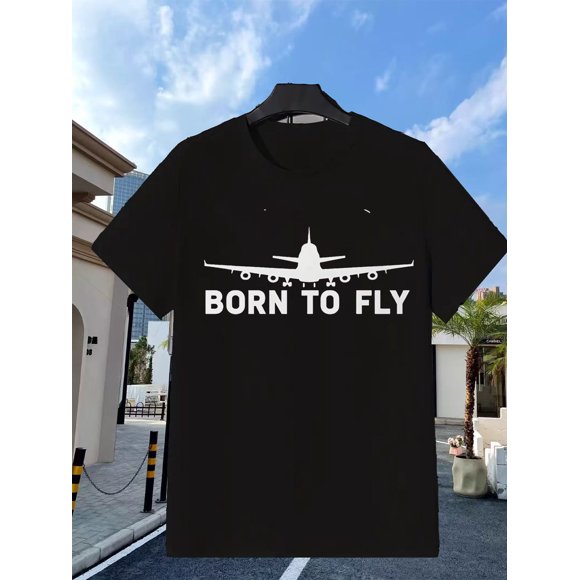 Born To Fly Jet Pilot Aviation Airplane Enthusiast Pilot Gift Unisex T-Shirt I619, S - 5XL