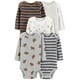 thumbnail image 1 of Camisa tipo body Simple Joys by Carter's, paquete de 5 unidades para bebés recién nacidos, 1 of 4