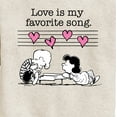 thumbnail image 3 of Peanuts -   Lucy And Schroeder Valentine's Piano  - Toddler And Youth Crewneck Fleece Sweatshirt, 3 of 6