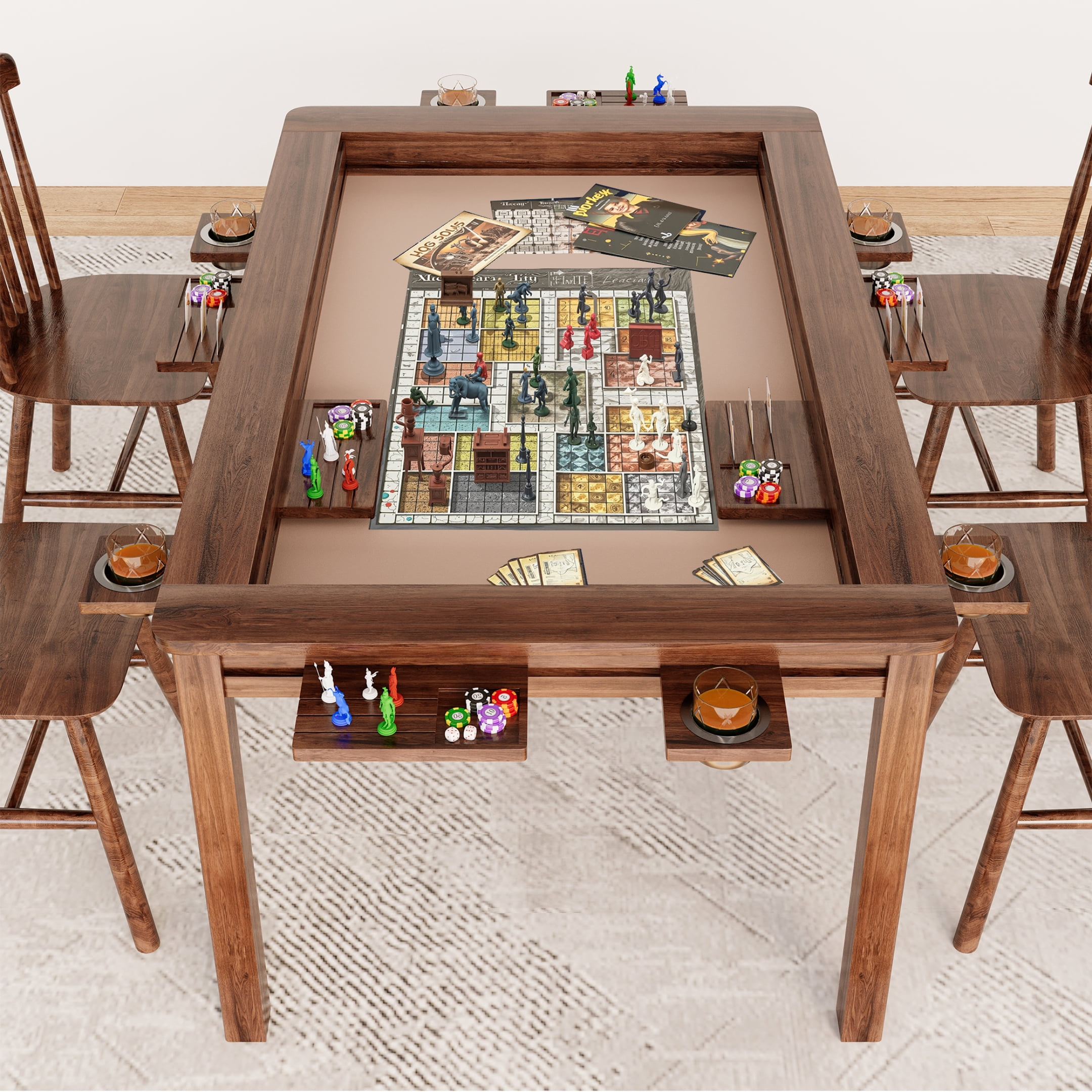 42mm Mahjong Ultra Thin Folding Automatic Mahjong Table with