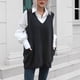 thumbnail image 5 of Puntoco Suéter Bolsillos Para Mujer Con Cuello En V Chaleco De Longitud Media Suéter Chaleco Suelto Para Mujer Ropa Exterior Ropa Interior Y Invierno Nuevo Estilo Liquidación Navideña Puntoco Puntoco-4914, 5 of 8