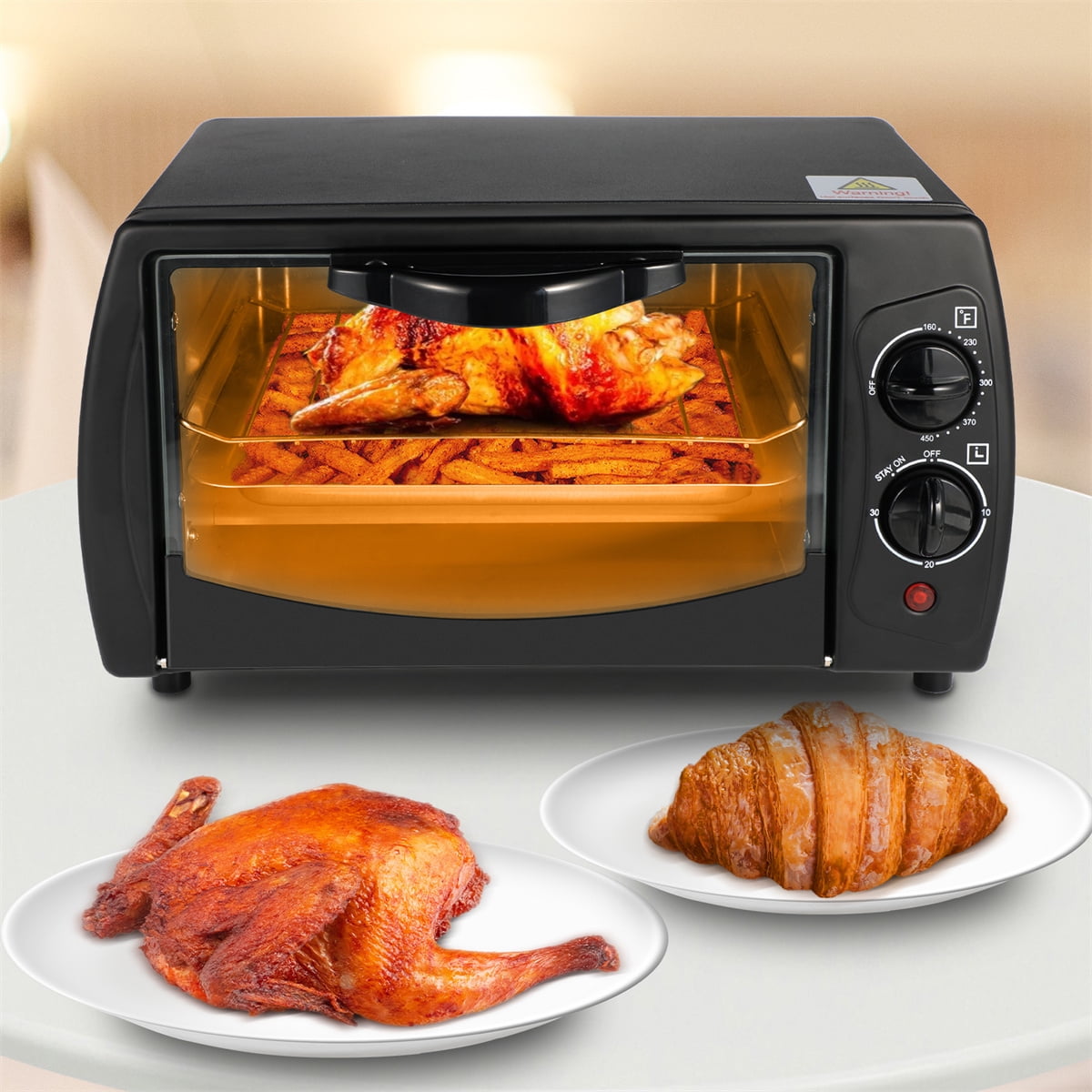 SEEDEEM Air Fryer Toaster Oven, 25L Countertop Convection Oven with Color  LCD Display and Touch Screen, 14-in-1 Functions, Stainless Steel Smart Oven  with Preset and Timer, Silver Metallic - Yahoo Shopping