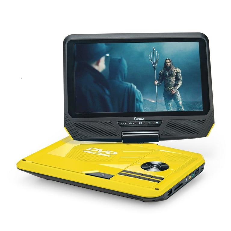 Impecca 9” Portable DVD Player Includes Flip and Swivel Screen