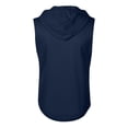 thumbnail image 4 of Men's Sleeveless Zip Up Hoodie Workout Muscle Tank Top Quick Dry Hooded Tops with Pockets Full Zipper Bodybuilding Vest Summer Lightweight Athletic Activewear Training, 4 of 5