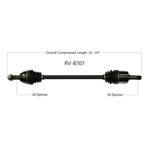 CV Axle Shaft Fits select: 2008-2011 LAND ROVER LR2