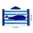 thumbnail image 3 of NQyIOS Kids Hooded Beach Bath Towels, 100% Cotton 50"x30" Wrap Towel, Toddlers Boys 3-12 Years Coverup Towel Stars C, 3 of 4
