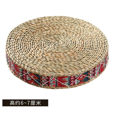 

Handmade Chair Cushion Yoga Floor Seat Cushion Woven Floor Cushion Meditation Pillow