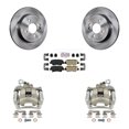 thumbnail image 1 of Transit Auto Rear Disc Brake Caliper Rotors and Ceramic Pads Kit for Car Kia Rio KC8-100988N, 1 of 11