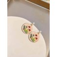 thumbnail image 2 of HSHDLDF Boucles d'Oreilles Pendantes Champignon pour Adolescentes Pendentif Rond Cercle en Émail Coloré Boucle Pendante Drôle Simulation Champignon Boucles d'Oreilles Nourriture Bijoux, 2 of 7
