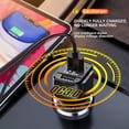 thumbnail image 4 of Cargador de coche para encendedor de cigarrillos USB de 80 W, 3 puertos PD3.0 y QC3.0, enchufe USB C para encendedor de cigarrillos súper rápido con cargador de coche USB con voltímetro LED Excelente Rendimiento, 4 of 5