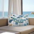 thumbnail image 2 of Boho Blue Sea Turtle Outdoor Pillow Covers Pack of 2 Floral Wood Grain Starfish Vintage Waterproof Throw Pillow Covers Decorative Cushion Cases for Patio Garden Tent Balcony Couch 20x12 inch, 2 of 8