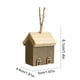 thumbnail image 3 of Adornos navideños, adornos navideños, regalos navideños, casa de Navidad de madera maciza, adorno colgante de árbol en miniatura, casa de madera, decoraciones colgantes decorativas, colgante de madera, 3 of 6