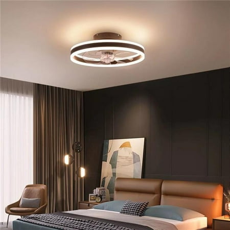 

Luxurious Ceiling Lamp & Invisible Fan Brown