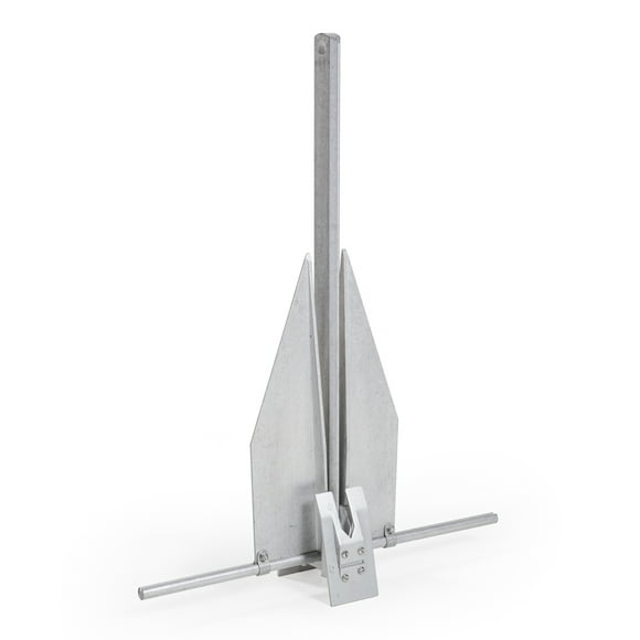 Fortress Anchor Boat Anchor G-7 Guardian; Fluke Style; 2.9 Pound Weight; 22 Inch Length x 18 Inch Width; Anodized; Silver; Aluminum-Magnesium Alloy; Adjustable Fluke Angle
