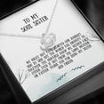 thumbnail image 5 of Soul Sister Love Knot Necklace - Unbiological Sister, Best Friend Gift, 5 of 9